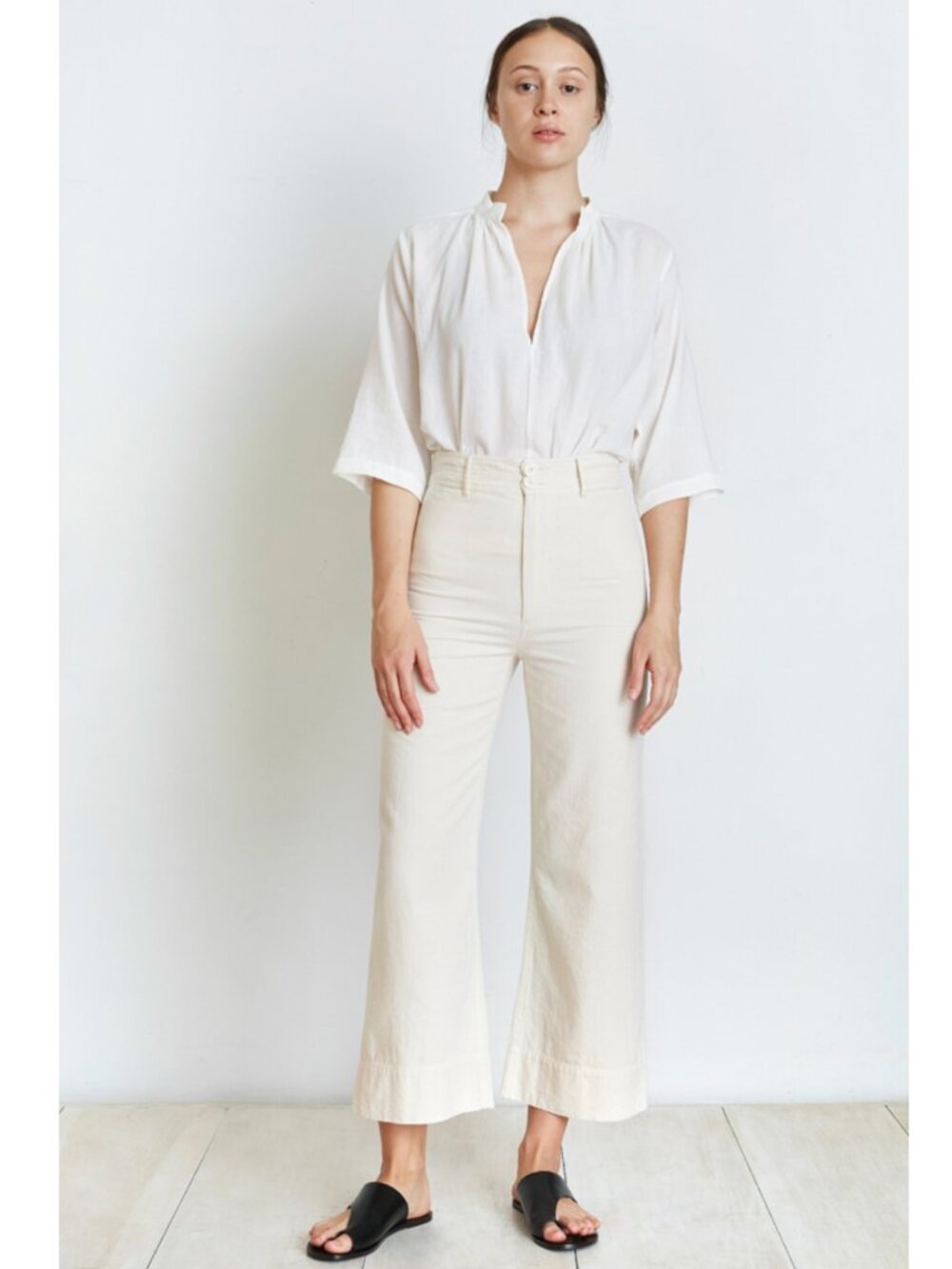 Apiece Apart “Merida” pants in Ivory, size 10. Fits like 6/8